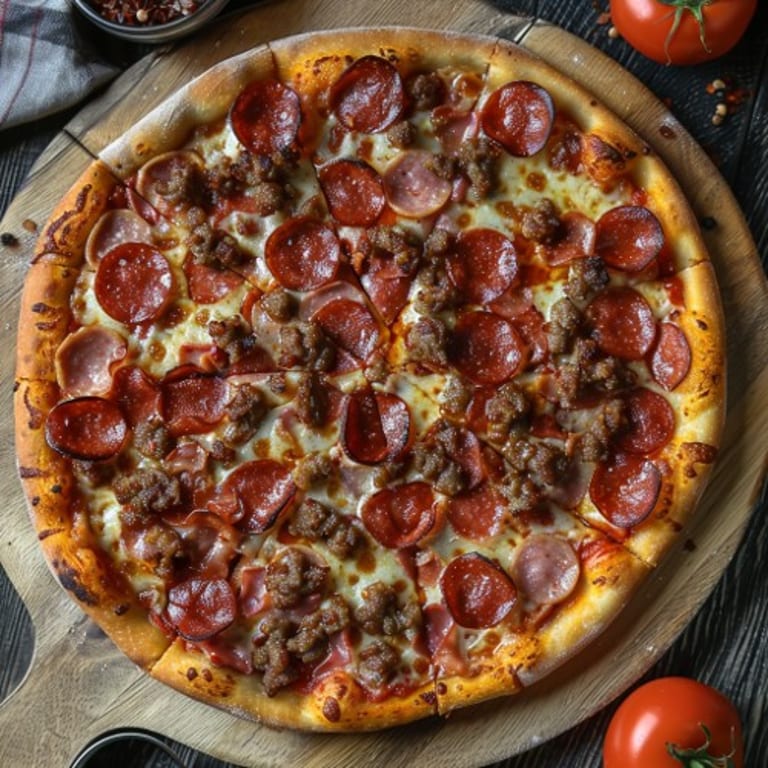 Indulge in Meat Lovers Pizza