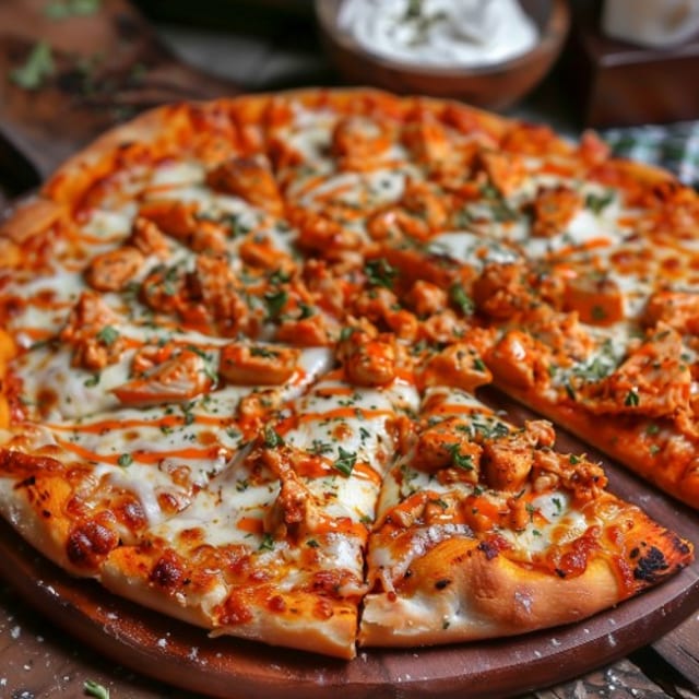 (Small 12") Buffalo Pizza.