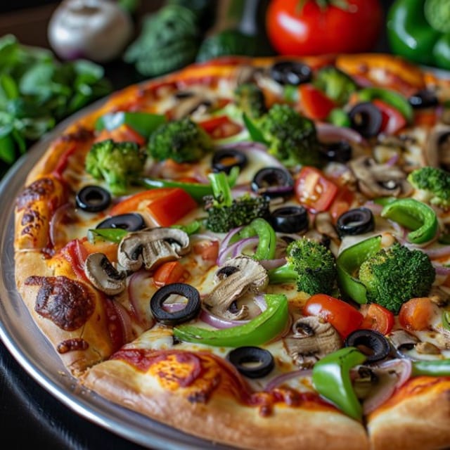 (Large 16") Veggie Pizza.